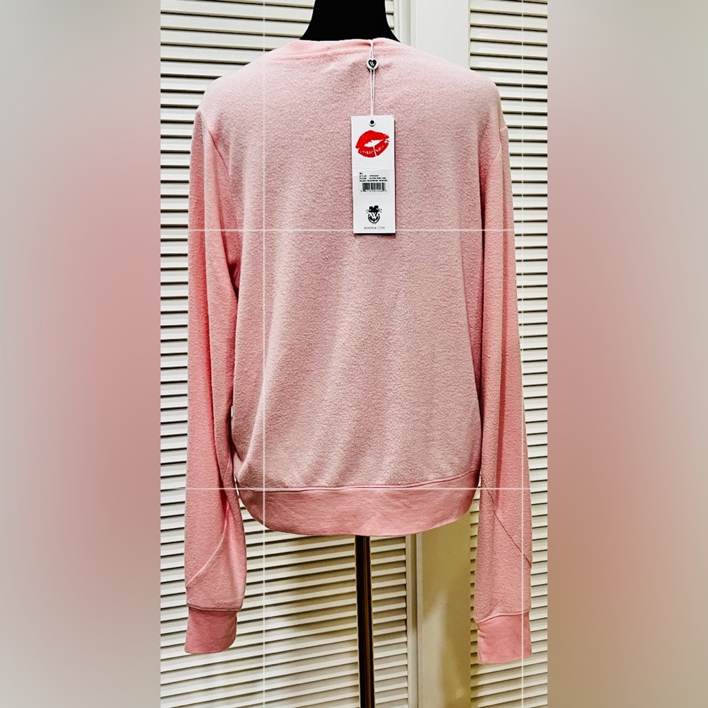 Wildfox “Dear Santa, I Can Explain” Crew Sweatshirt NWT - Picture 3 of 4
